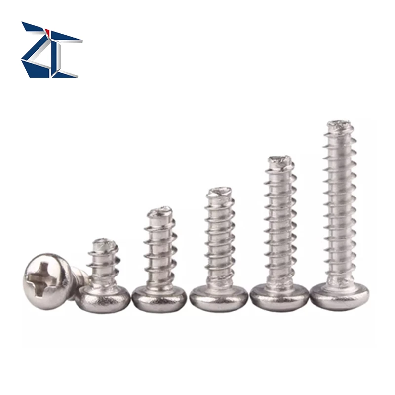 Fast Delivery OEM M2 M2.5 Pan Head Cut Tail Self Tapping Thread Screw For Fastener Manufacture Supplier