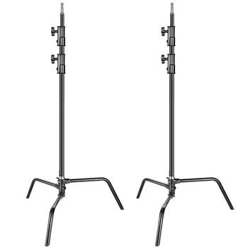 Neewer 2-pack Heavy Duty Aluminum Alloy C-Stand - Adjustable 5-10 Feet/1.6-3.2 Meters Light Stand for Photography Reflectors