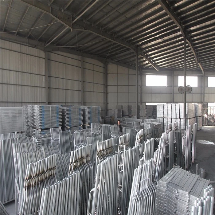 Galvanized Painted Ladder H Frame Walk Through Scaffolding Frame for Building