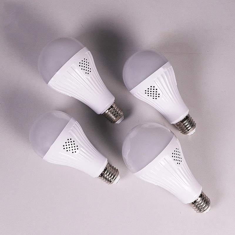 Ampoule Solaire LED Rechargeable E27, Lampe Durgence, 7W 12W 85V