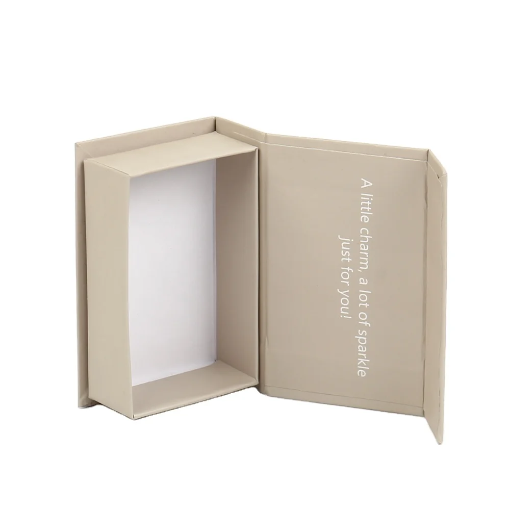 กล่องของขวัญแบบพับสไตล์หนังสือพร้อมฝาปิดแม่เหล็ก สามารถปรับแต่งโลโก้ได้ ใช้สำหรับบรรจุน้ำหอม ทำจากกระดาษแข็งคุณภาพสูง