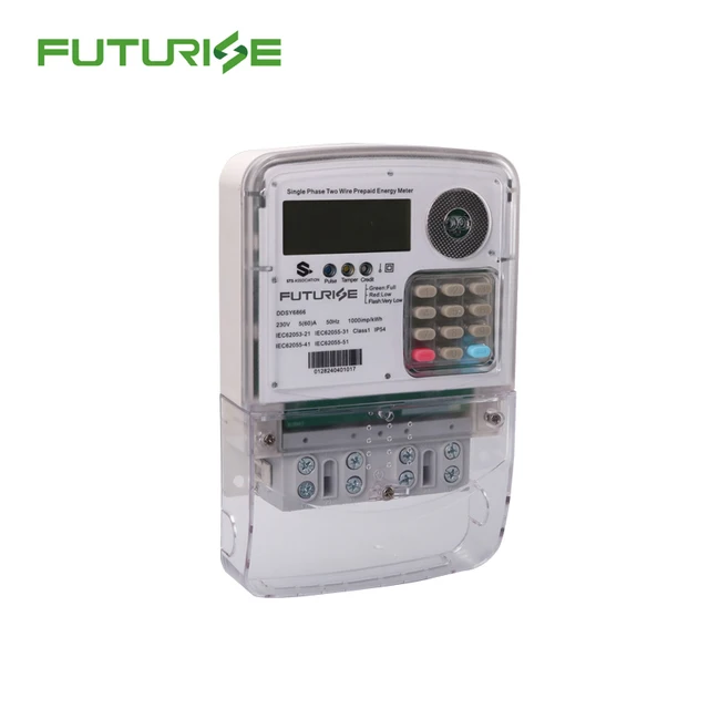 Single-Phase Prepaid Energy Meters with 100A Maximum Current LCD Display and Keypad DLMS Open Protocol