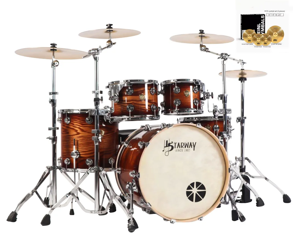 Starway D36 Drum Set - Professional Jazz Acoustic Kit