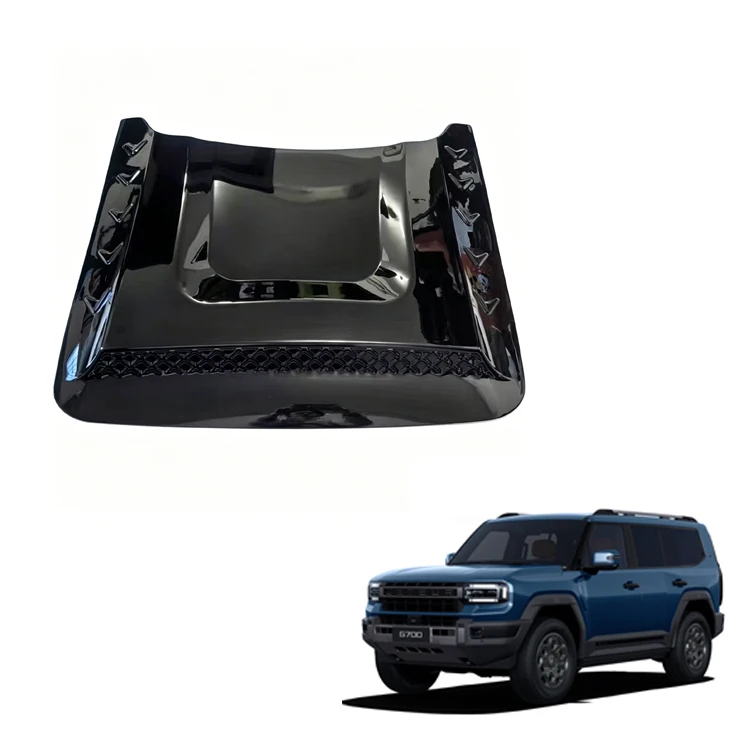 Maremlyn Hood Trim Panel Engine Hood Vent Cover for Jetour G700 ABS Gloss Black Off-Road Style EV Car Off-road Exterior Accessories