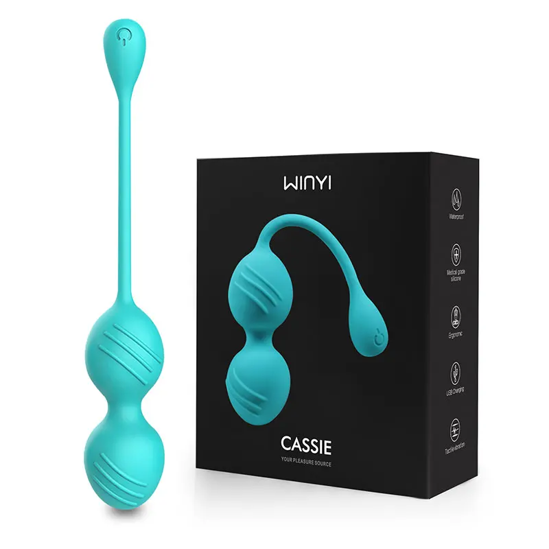 WINYI Liquid Silicone 10 Models Tactile Vibrating Love Eggs Tighten Vaginal Inner Moving Ben Wa Kegel Balls Sex Toys for Female