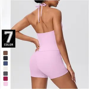 Suit Corset Pullover Fashion Suspenders Gym Wear Matching Hot Sale Quick Drying Music and Musical Instruments Yoga Set