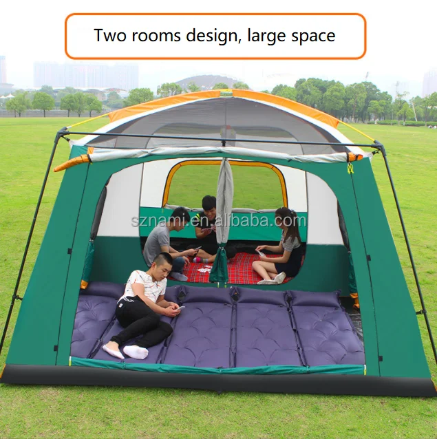 8-10 Person Big Tent Camping Waterproof Bedrooms Family Large Outdoor  Tent Camping
