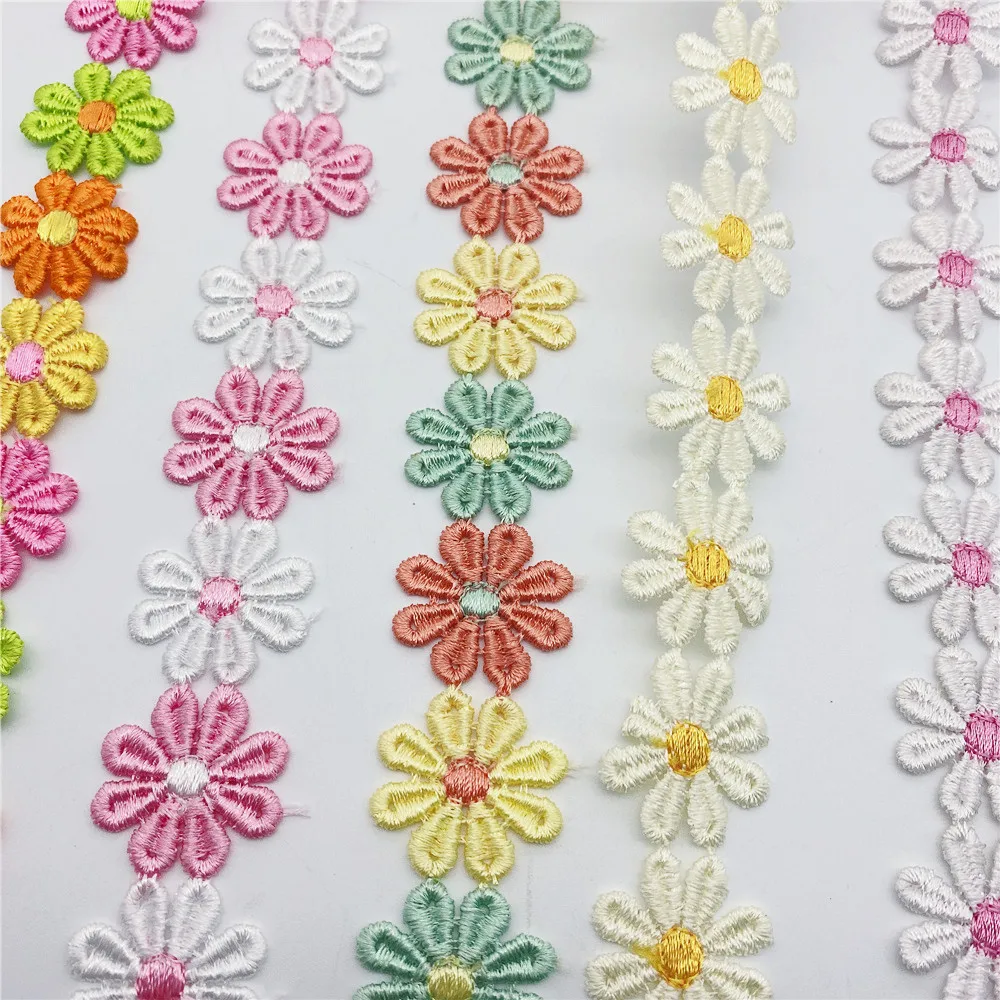 Floral Embroidered Lace Trim Fabric – 15.7 Inch Width, By The Yard For DIY Dresses & Decor (2 Yards) - View #13