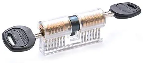 Advanced Technology Cutting Visible Padlock Transparent Zipper Transparent Lock