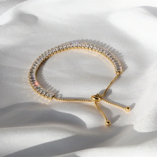 DAINTY, Premium Tennis Bracelet, Tarnish Free