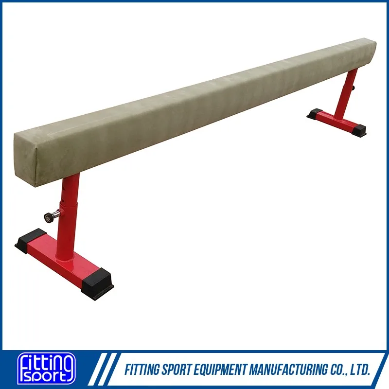 Panique Gymnastique Poutre Gym Poutre D'Équilibre Réglable 180 Cm - 5 Hauteurs, Enfants/Adultes, Intérieur/Extérieur Nastique Poutre De Gym