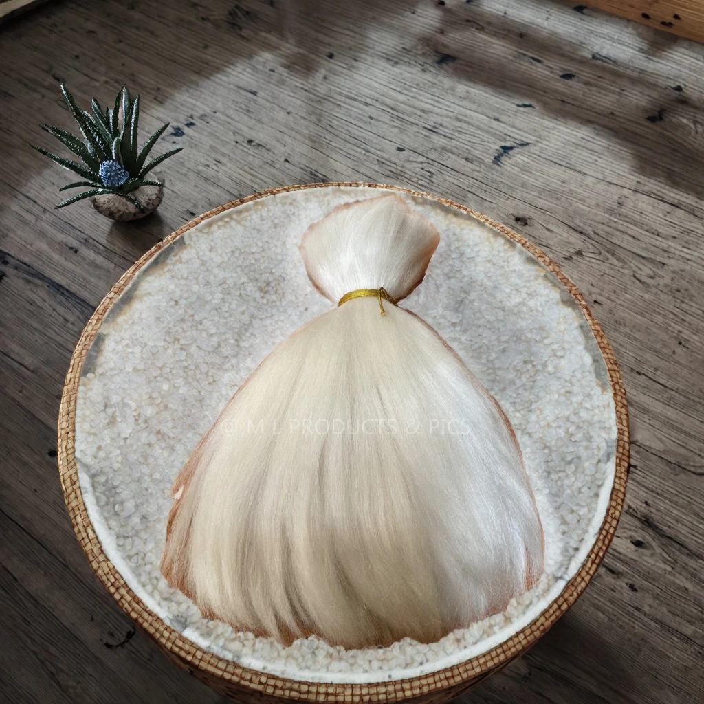 2025 Year Virgin Yak Belly Hair 100% Yak Hair White Color Straight ...