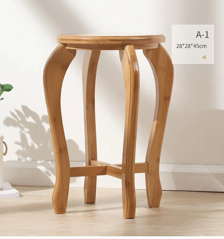 Экологически чистая мебель для гостиной в античном стиле, деревянный круглый стул