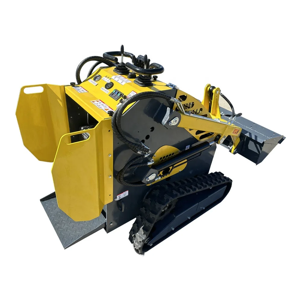 Skidder Machine Forestry Mini Skid Steer Loader  300kg Mini Loader with Bucket  Hydraulic Skid Steer Loaders