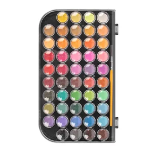 Travel Watercolor 48 Colors Paints Set and Watercolor Painting Set for Artists, Beginners