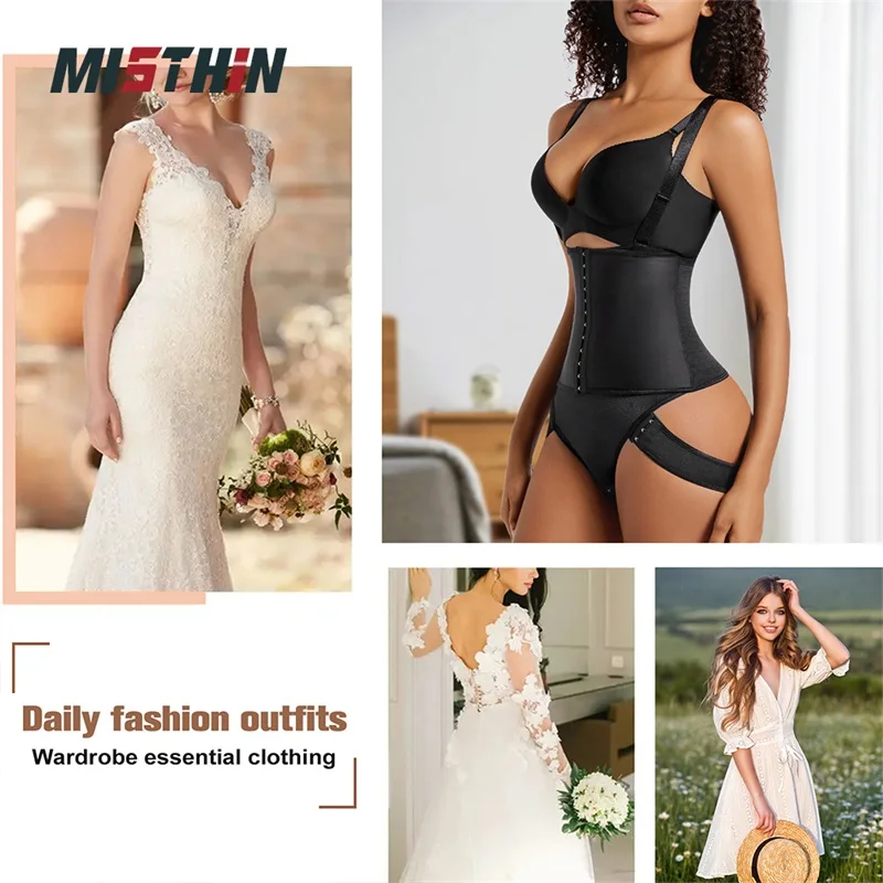 Na mga Babae Tummy Control Panties Shaper Balikat Strap Trainer Butt Lift Pull Katawan Corset Shaping Underwear Waist Trainer Shapewear