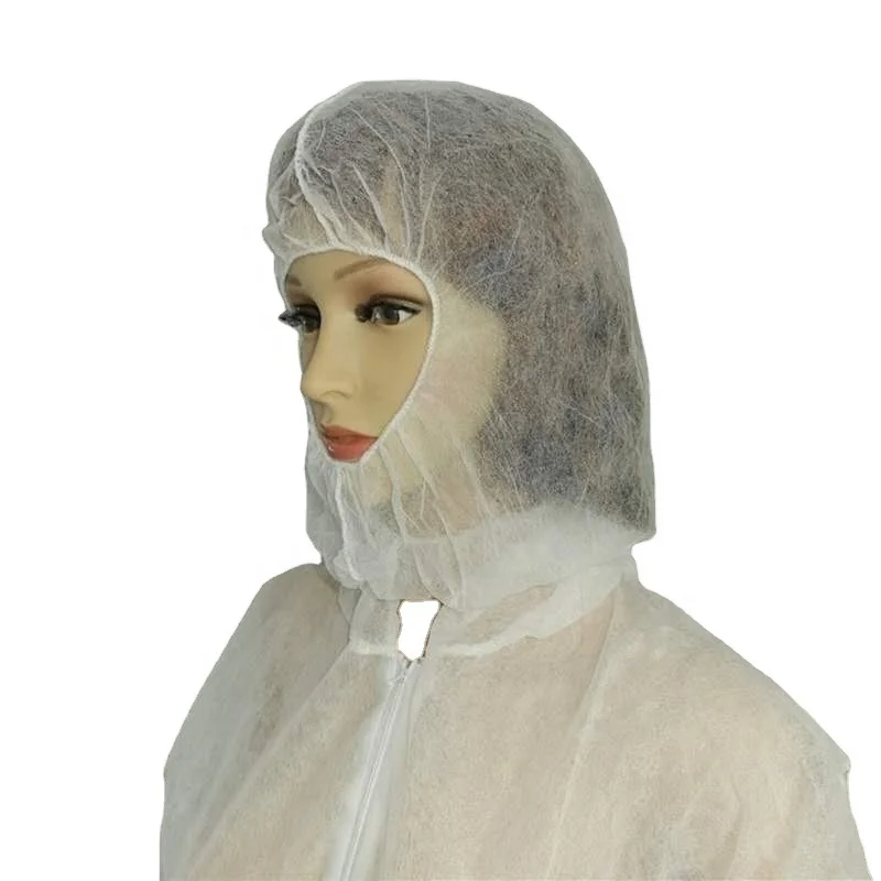 Non Woven Space Helmet Face Head Cover Disposable Nonwoven Hood Head Hats Cover factory