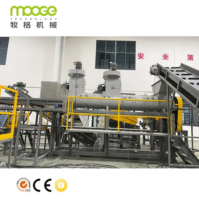 High Capacity Pet Bottles Recycling Washing Machine With Eddy Current Sorting Equipment