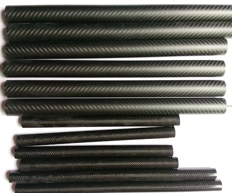 Wholesale Price Matte Gloss Carbon Fiber Tube Japanese Materials Carbon Fiber Round Tube for Drones details