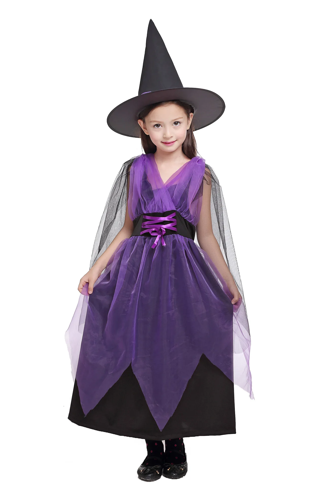 purple and black witch dress Women Sultry Sea Witch Dress Black and Purple Costume Set