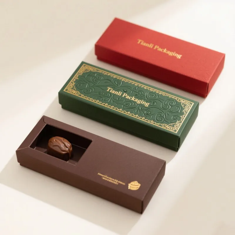 product biodegradable gold foil chocolate packaging box flexography cereal bars snack paper box  hot sale special paper box with window-7