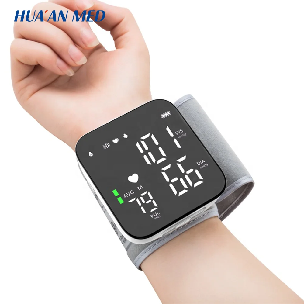 HUAAN LED Voice Broadcasting Medical Device Digital Electric Wrist Band BP Cuff Machine Sphygmomanometer Blood Pressure Monitors