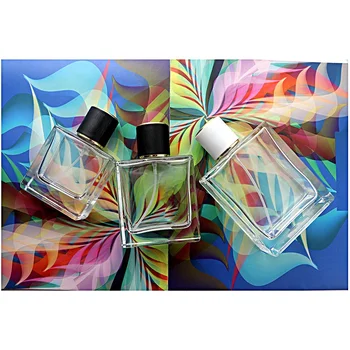 Square Perfume Bottle Floral Spray Paint · Creative Fabrica