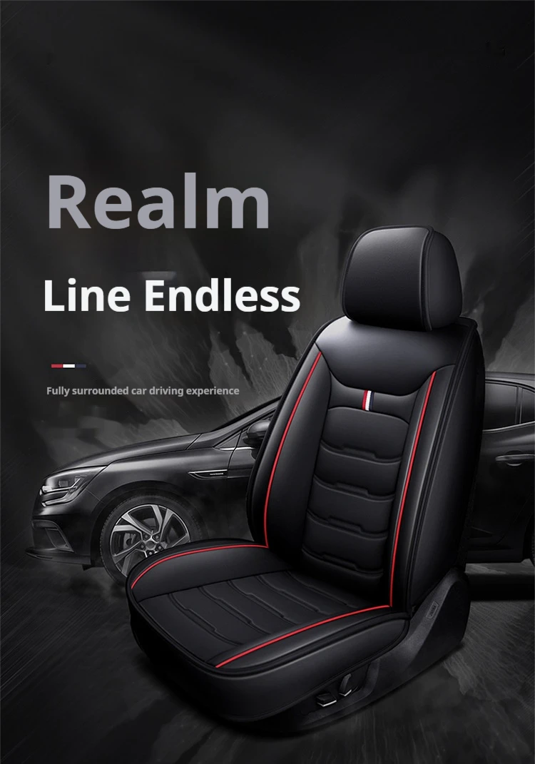 PU Four Seasons General Car Seat Cover Wholesale New Car Seat Cover with Lumbar Pillows & Seat Cushions