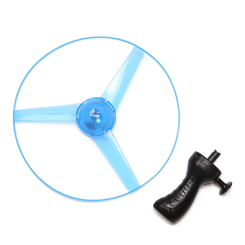 Pull Line Flying Saucer Hollowing Out Luminous Toys Flashing With Led