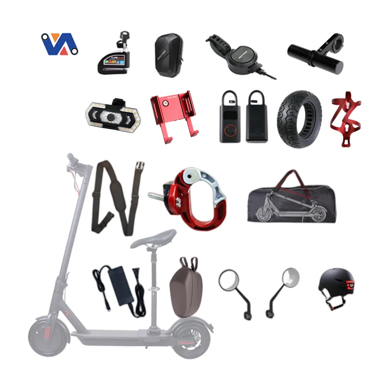 product new image eu stock kukirin xiaomi ninebot kugoo tyre helmet bell light fender charger electric scooter spare parts accessories-6