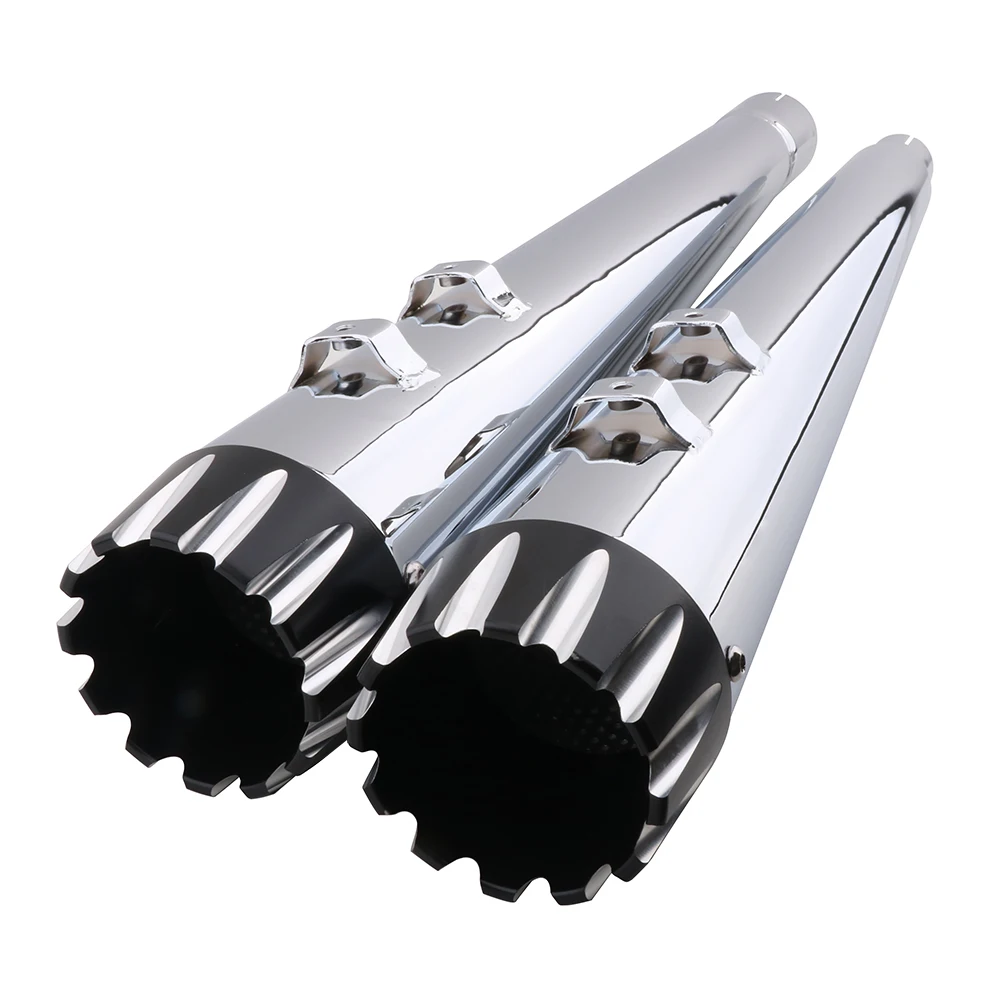 JFG 2017-UP универсальная выхлопная труба с двойным выходом для туристических моделей бакеров комодов ROAD KING ELECTRA GLIDE