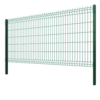 3D Curved Galvanized PVC Coated Welded Wire Mesh Fence Panel Outdoor Security Rigid Fencing Trellis