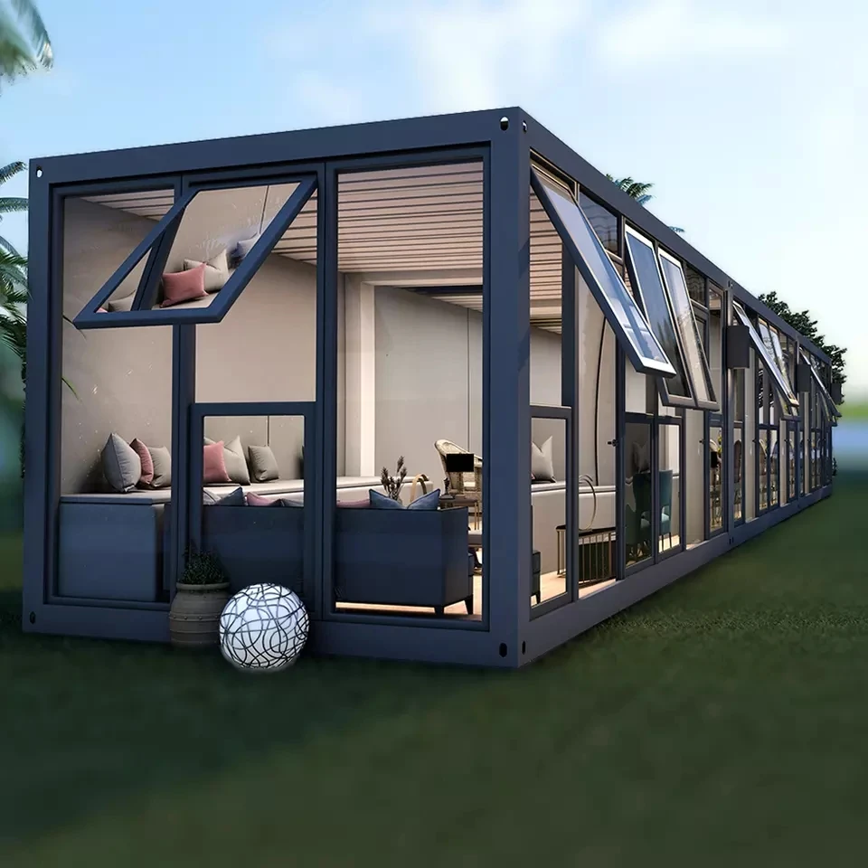 Yacht Style Floating Boat Prefab Container Hotel House on Water Floating Hotel Houseboat Tiny House Mobile Housing Modular Home