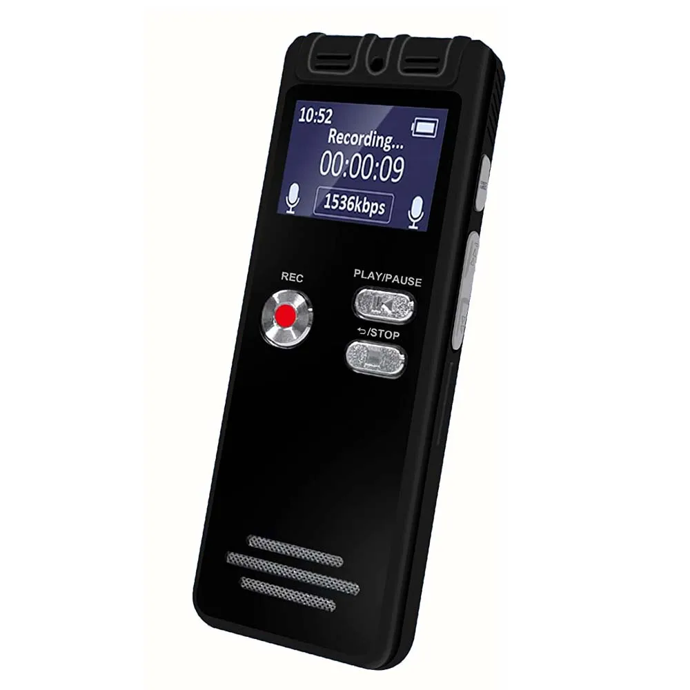 HD Noise Reduction  Audio  Format  MP3 /WAV   Music  Playback   Large Memory  Voice Recorder   Dictaphone
