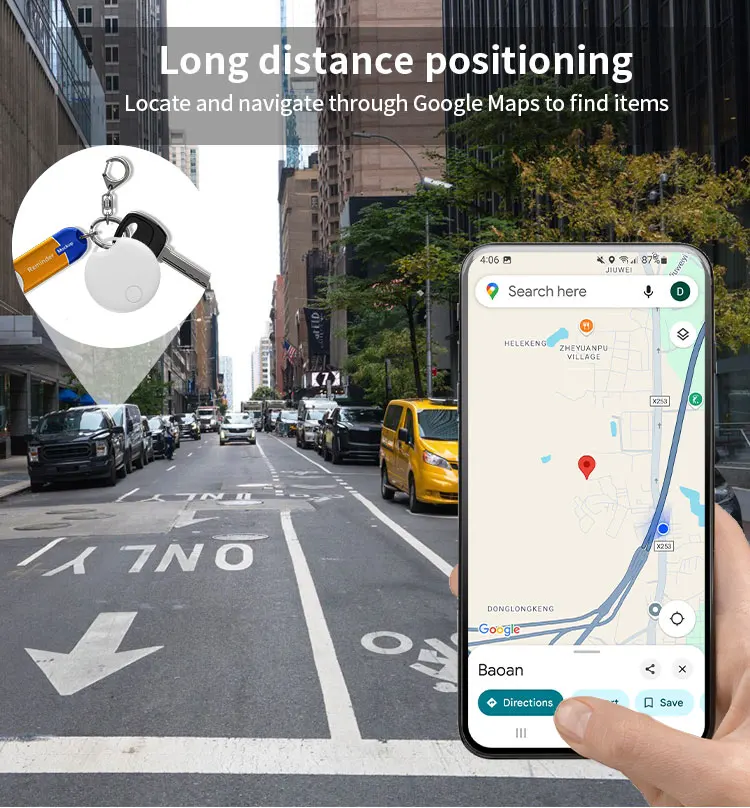 RSH Android Air Tag Google Find My Device Smart GPS Tracker Locator for Key Finder Lugggae Pet Wallet manufacture