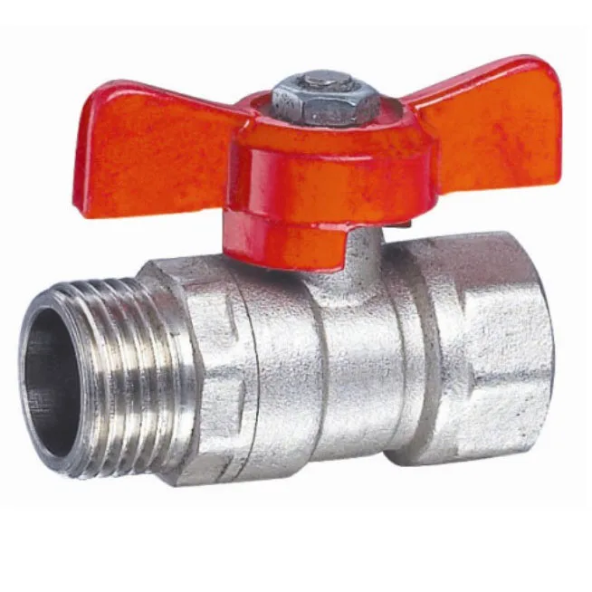 1/4 3/4 1 size ball valve with butterfly handle customize available