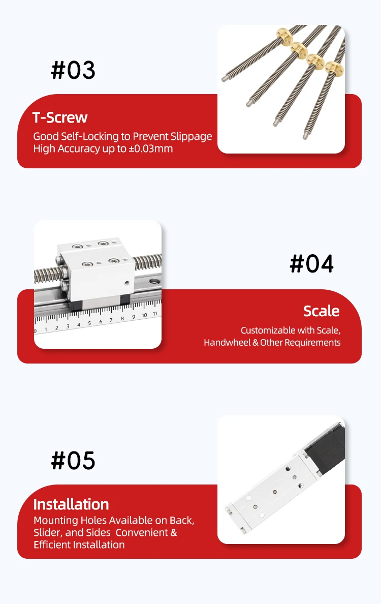 UMOT 20mm Nema8 Micro Linear Bearing Module Construction Embedded Rail ...
