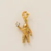 Ciondolo astronauta in oro