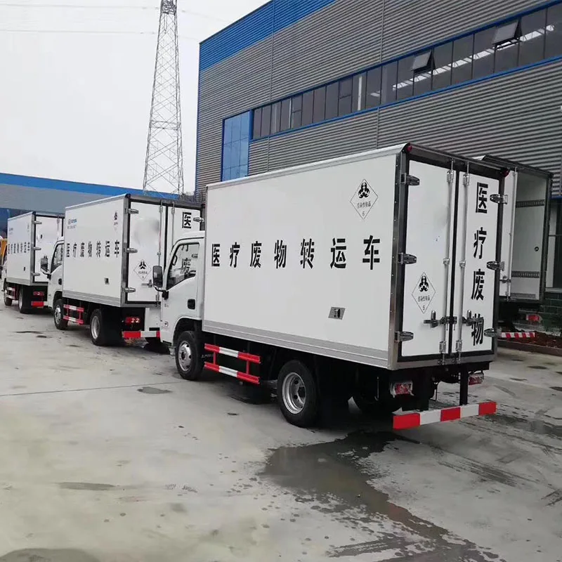 Грузовик-холодильник DONGFEGN 4x2 4x4, транспортное средство для транспортировки медицинских отходов, транспортное средство для транспортировки клинических отходов, грузовик для холодного хранения