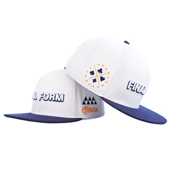 TCAP China Men's 6 Panels Snapback Caps With Flat Round Brim