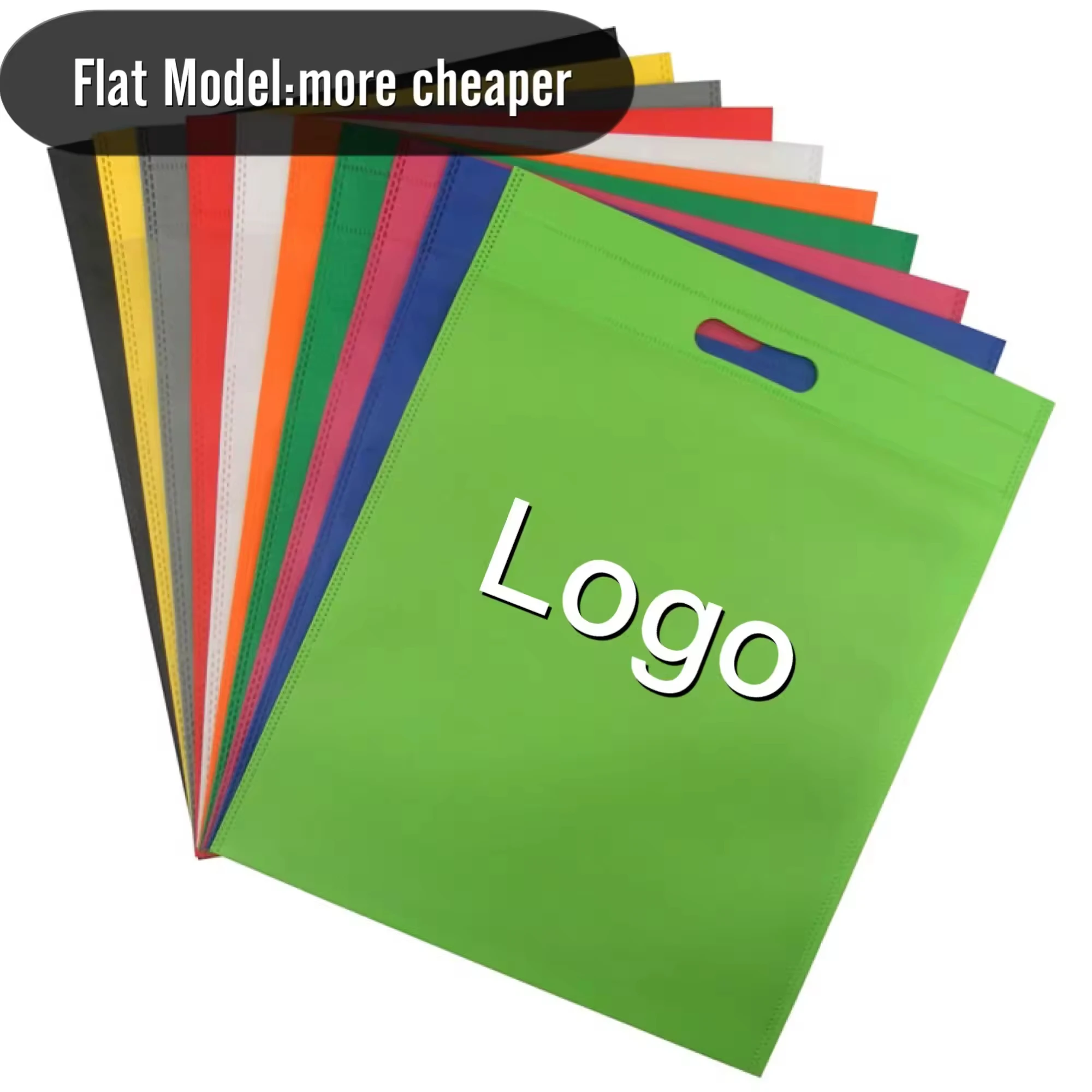 Custom Logo Foldable Reusable Shopping Tote Bag PP Non-Woven Material 60gsm-120gsm Fabric Grocery Bags for Women Wholesale Price factory