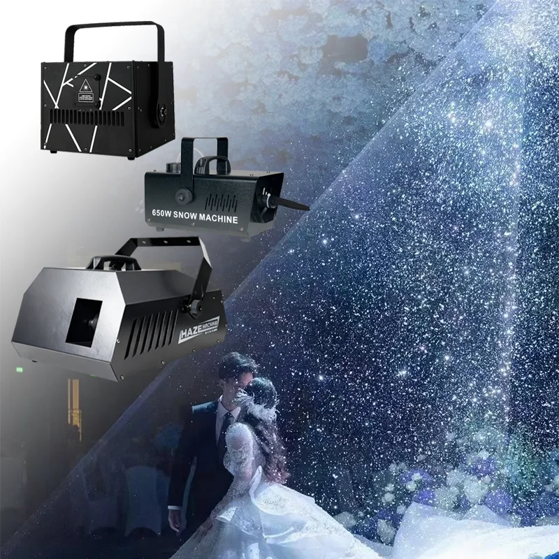 Igracelite 650W Snow Machine with 5W RGB Laser Lights & 1500W Haze