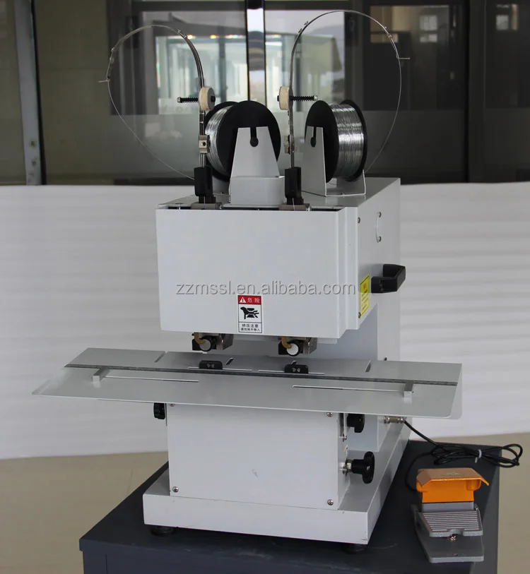 Book Stitching Machine Book Wire Stapler Binding Machine Double Head Stitching Machine for Notebooks