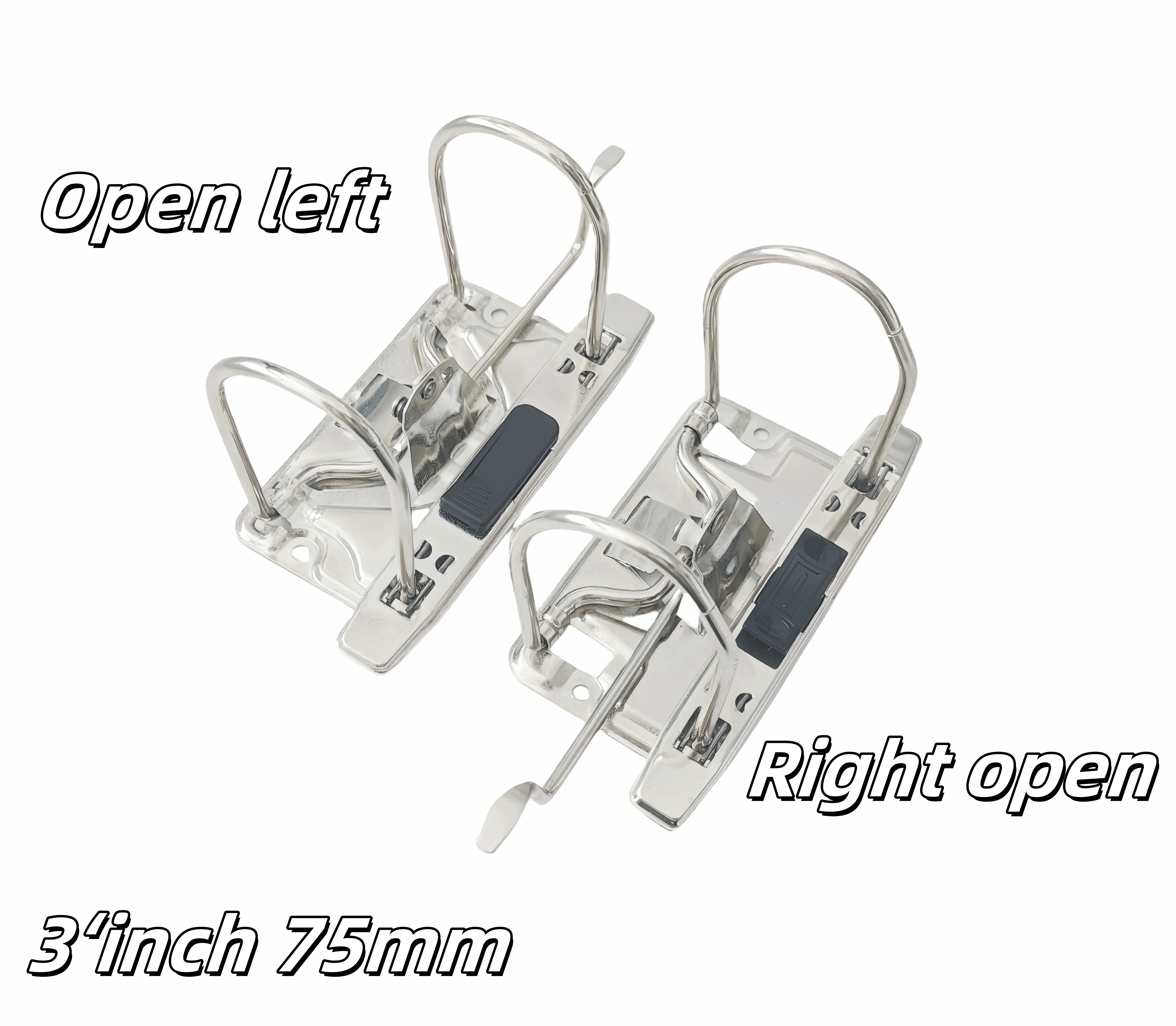 Arch Metal Clip 3 Lever Inch Clip 75mm Lever Arch Clip European and American Style for Paper and Cardboard Folders