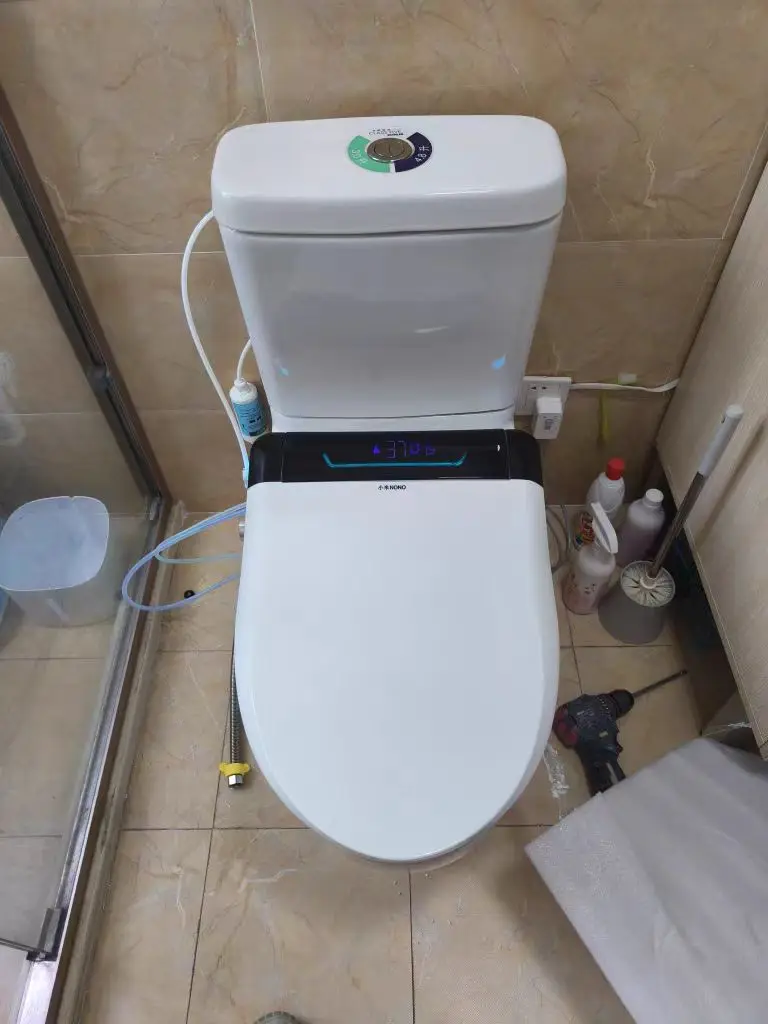 product u v shape universal sterilization constant temperature heating cleaning drying features automatic smart bidet toilet seat241-40