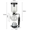 Siphon pot black for 5 people