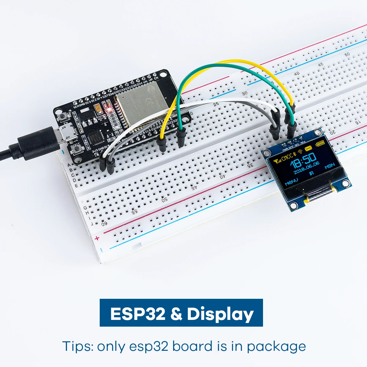 ESP-WROOM-32 Development Board - Dual Core 2.4ghz Microcontroller