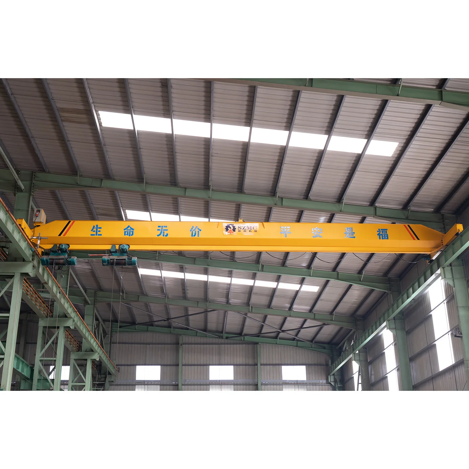 Hoist Traveling Radio Remote Control Hook Motor Warning Light Overhead Crane Dwg