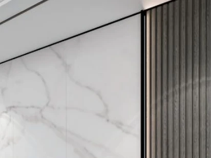 product melinco wpc fluted wall panel set marble sheet grey grille wall panel tv backdrop combination interior wall decoration-6