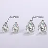 Moissanite + Certificato GRA Placcato in Oro Bianco